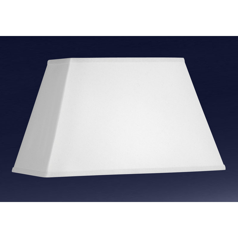 11'' H Linen Rectangle Lamp Shade, White