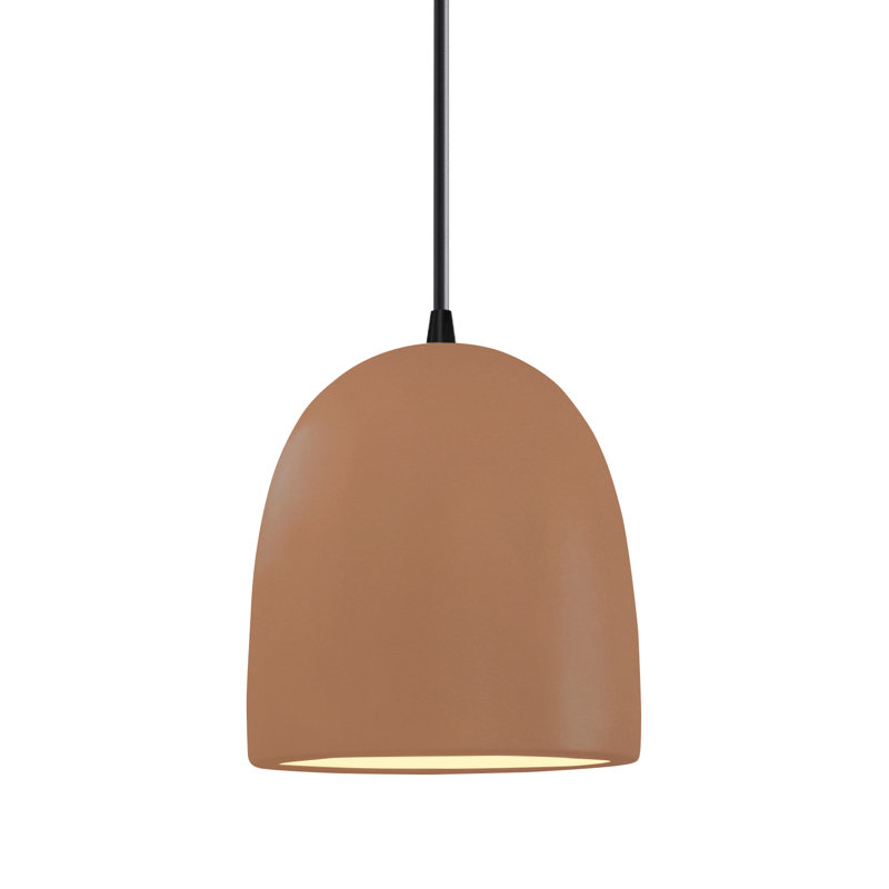 Radiance - grand luminaire suspendu en forme de cloche - cordon noir, Noir mat, Adobe