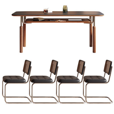 Ensemble de table Vintage Rock Slab Ash
