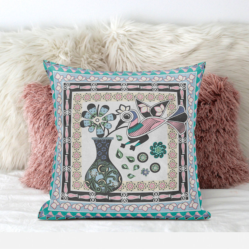 Coussin 18 po x 18 po, Gris