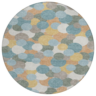 Machine Washable Indoor/Outdoor Chantille ACN2450 Geometric Rug