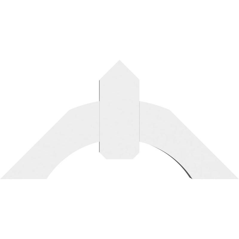 Support pour pignon en PVC Archdale, H 18 po x l 36 po (pas: 12/12), P 4 po x F 6 po
