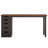 47-Inch Modern Computer Desk with 5 Drawers & Reversible Cabinet, Rustic Brown & Black, Ideal for Small Spaces and Home Offices-503147466