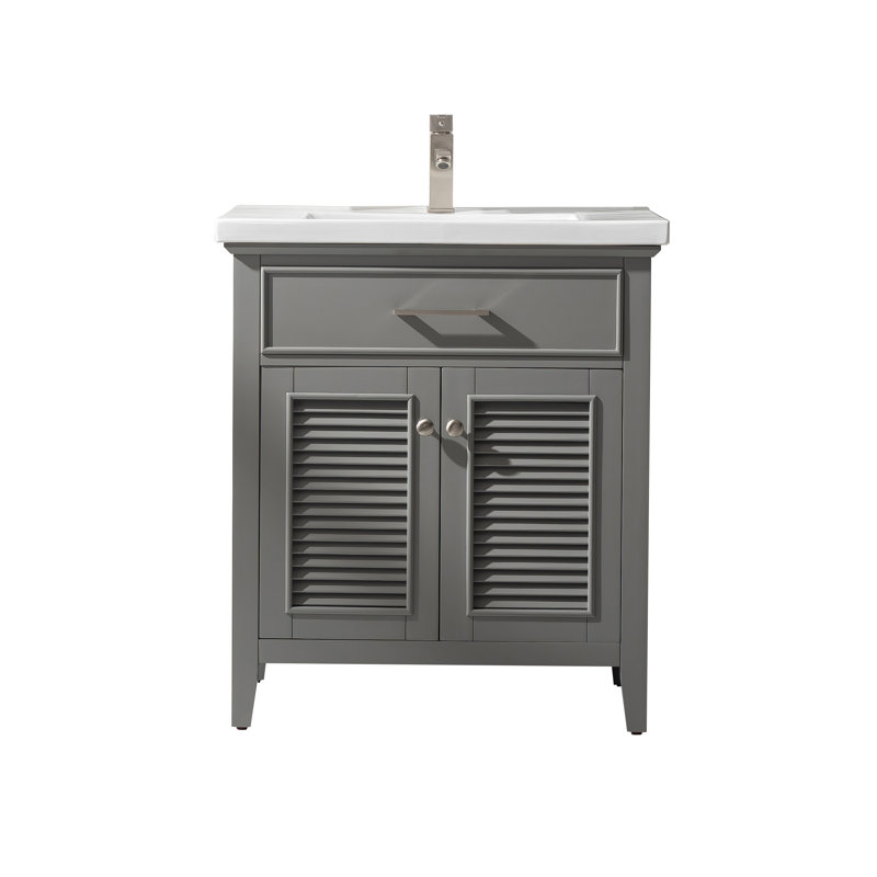 Ensemble de meuble-lavabo simple 30 po Cameron, Gris