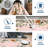 4x6 Floral Washable Area Rug, Non-Slip Non-Shedding Living Room Rug, Low Pile Stain-Resistant Throw Carpet, Foldable Printed Soft Carpet-2091681991