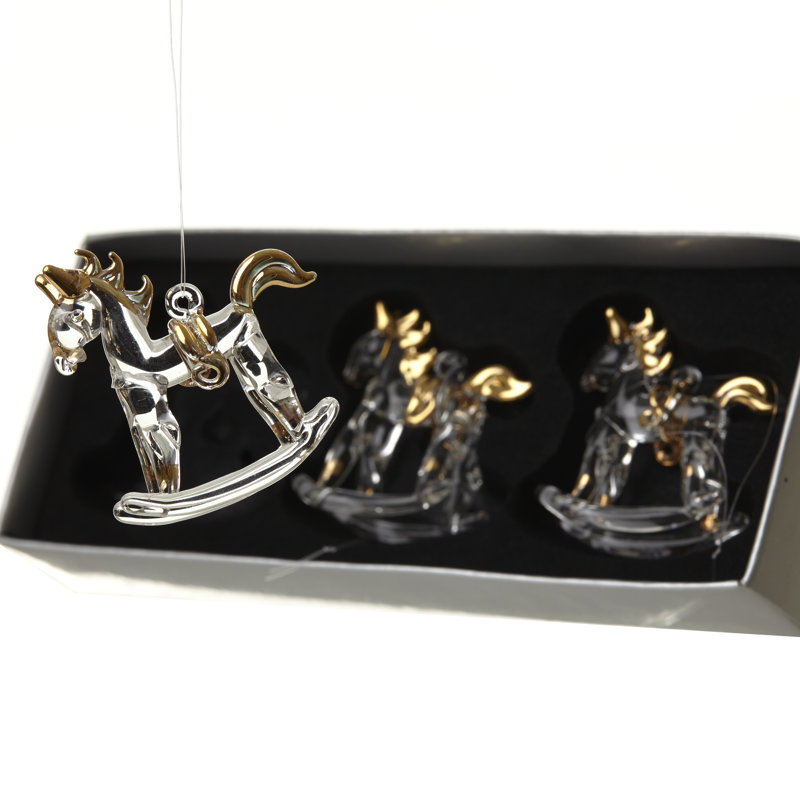 4cm Glass Animals Hanging Figurine Ornament