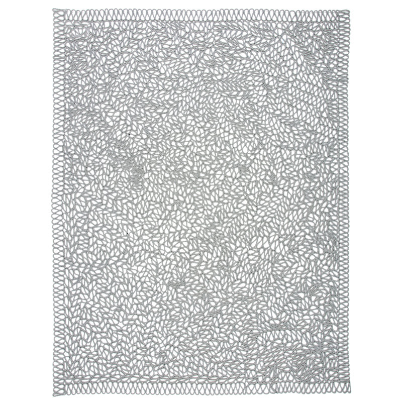 Novelty Hand Knotted Performance Abstract Rug, Rectangle 3' x 5'
