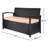 Barton Water Resistant Wicker Bench-52721168