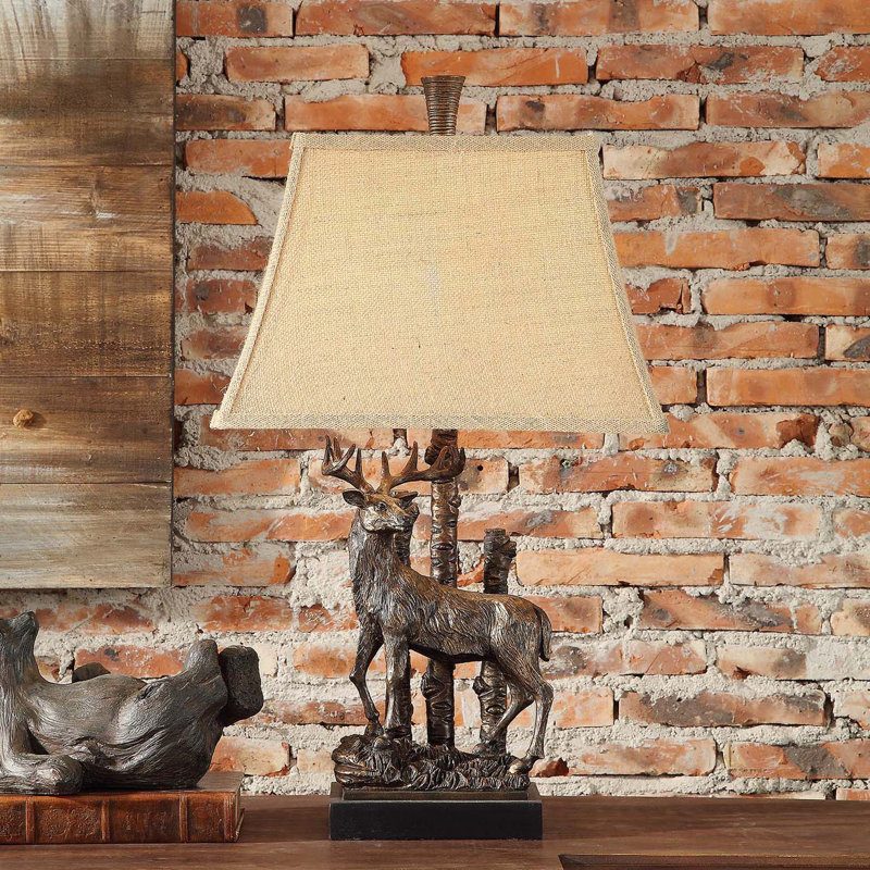 Lampe de table 26,5" cerf Canion