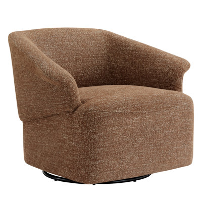 Fauteuil demi-tonneau pivotant de 35 po Morgana