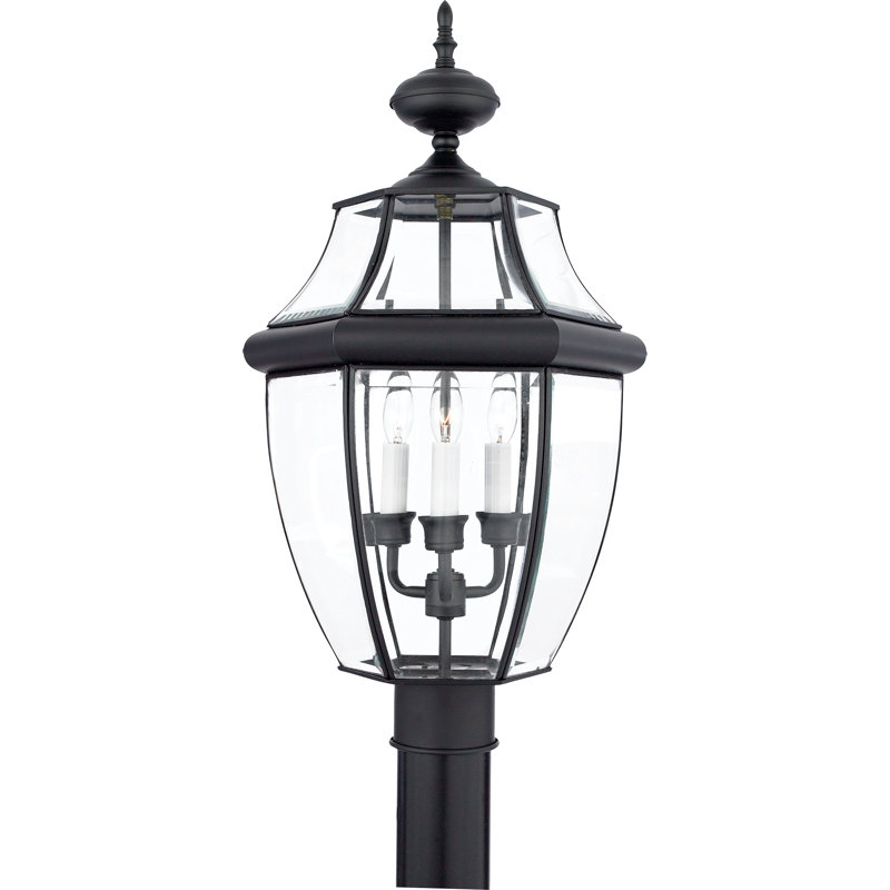 Tête de lanterne câblée H 23 po Jayde, Noir mystique