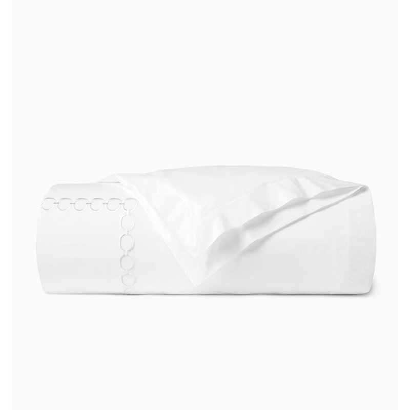 Catena Duvet Cover, White/Lunar, Full Duvet Cover
