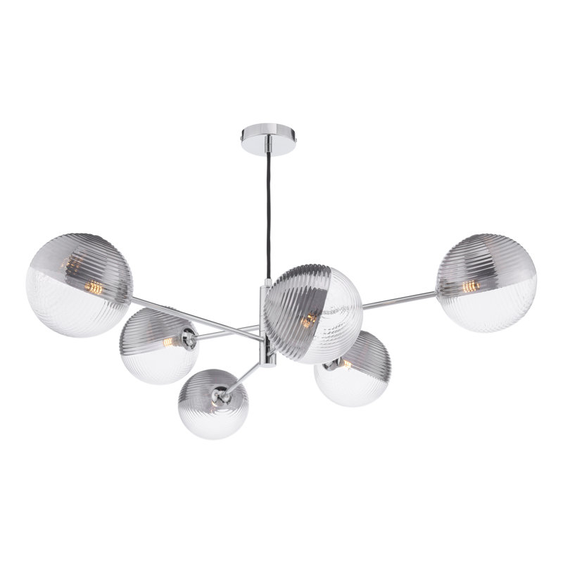 6 - Light Pendant, Polished Chrome