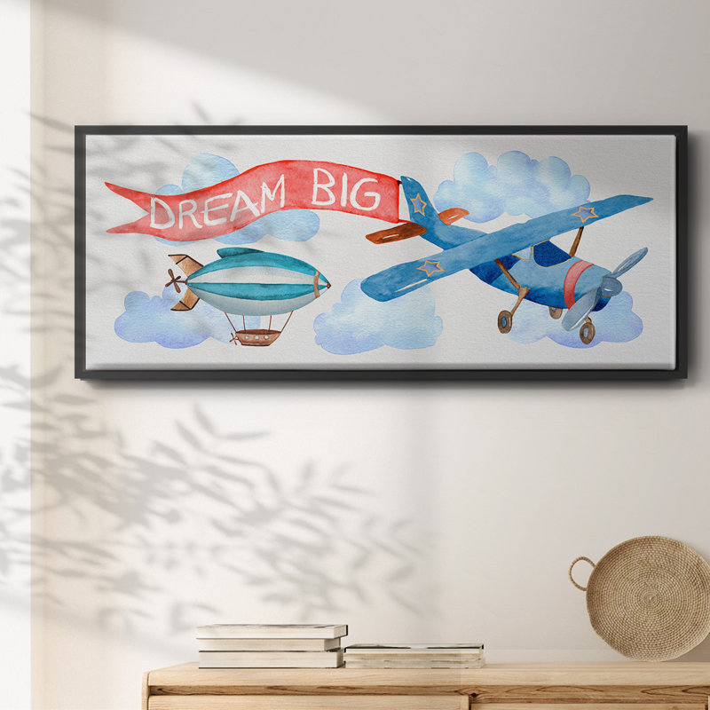 Rêve grand avion - toile encadrée, H 20 po x l 50 po