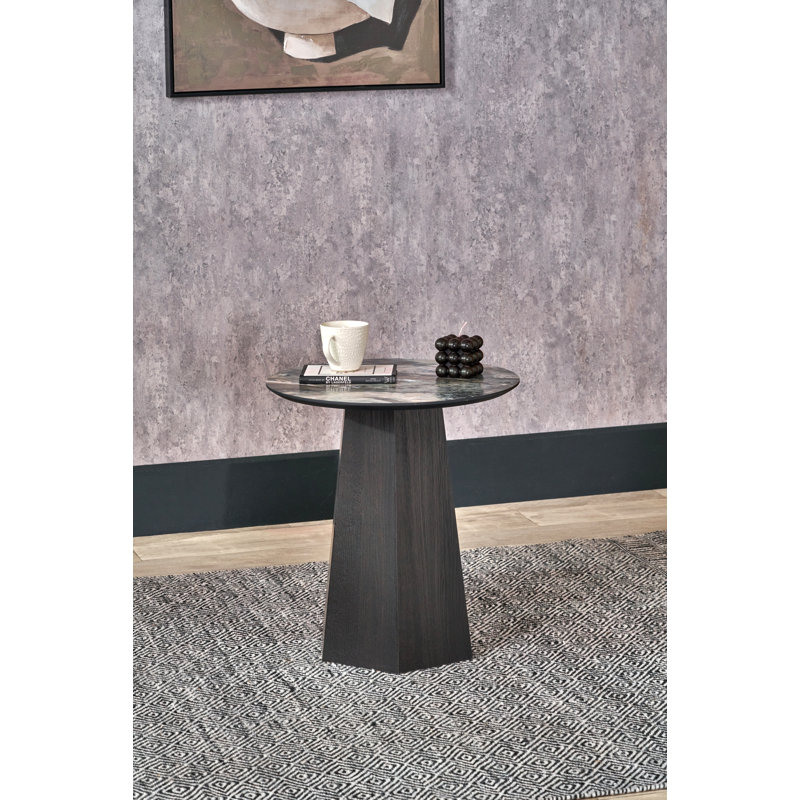 Teaisha Pedestal End Table