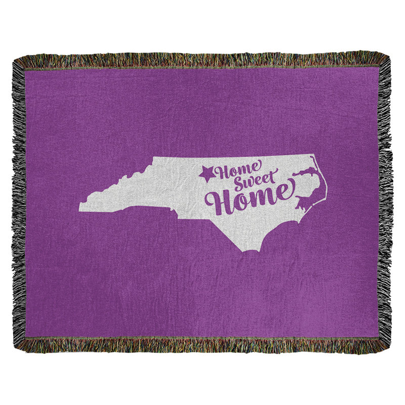 Jeté en coton greensboro doux, 37 po x 52 po, Violet