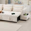 Canapé-lit modulaire en L Chenillaire, canapé convertible en chenille à 6 places avec accoudoirs de charge et repose-pieds à double usage-1097008848