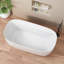 Baignoire de trempage autoportante en acrylique 67 po