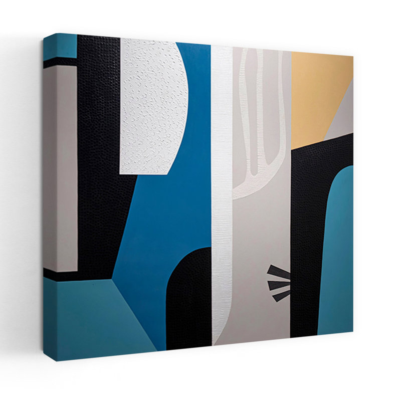Intérieur et extérieur II, art abstrait contemporain, H 36 po x l 36 po