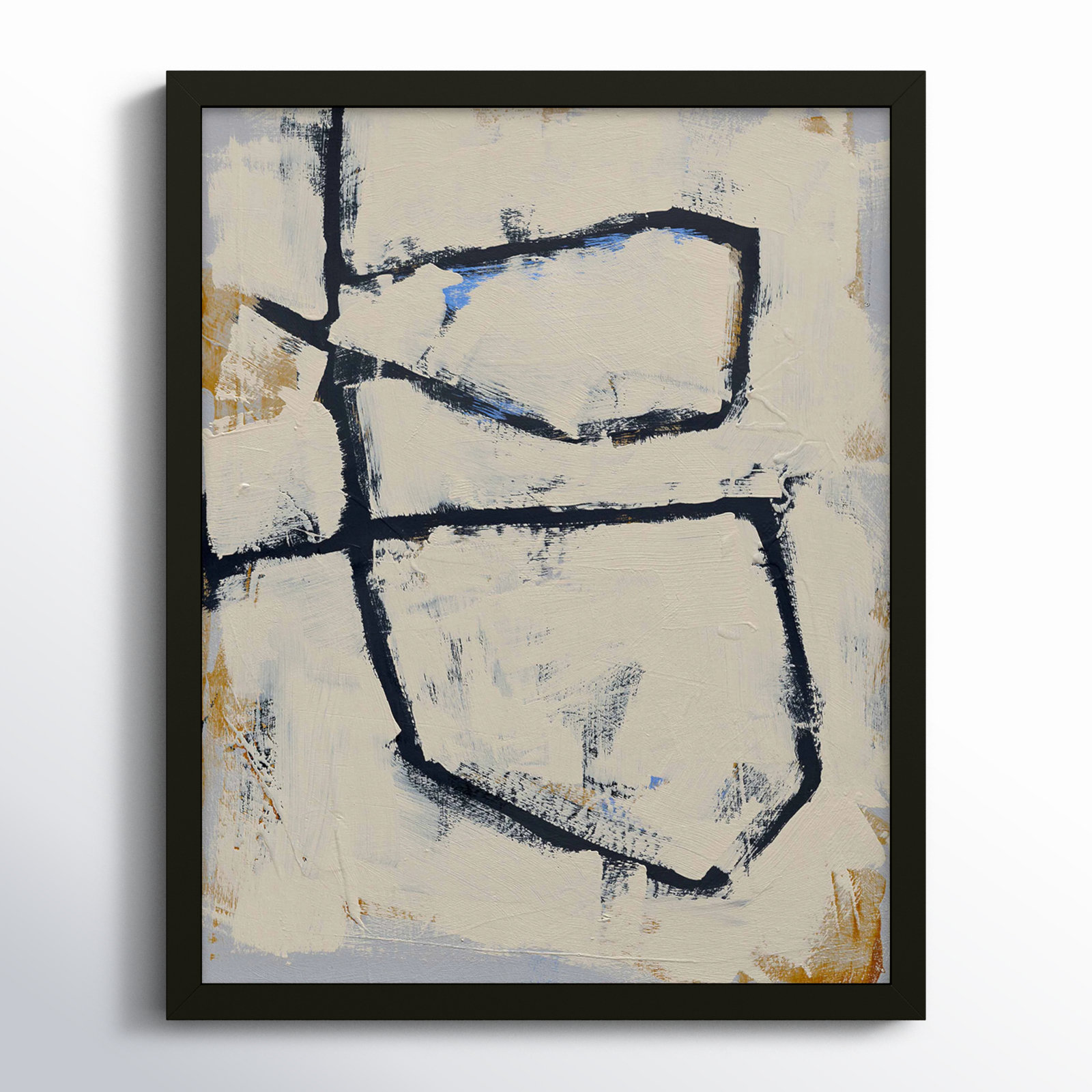 Knopf "Twisted 5" Print by Jacques Pilon, Black Framed Paper, 16" W x 20" H