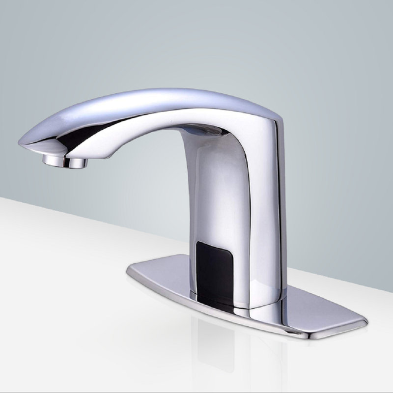 Robinet à capteur et distributeur de savon automatique sans contact Dijon - Solution épurée et hygiénique pour les toilettes très fréquentées