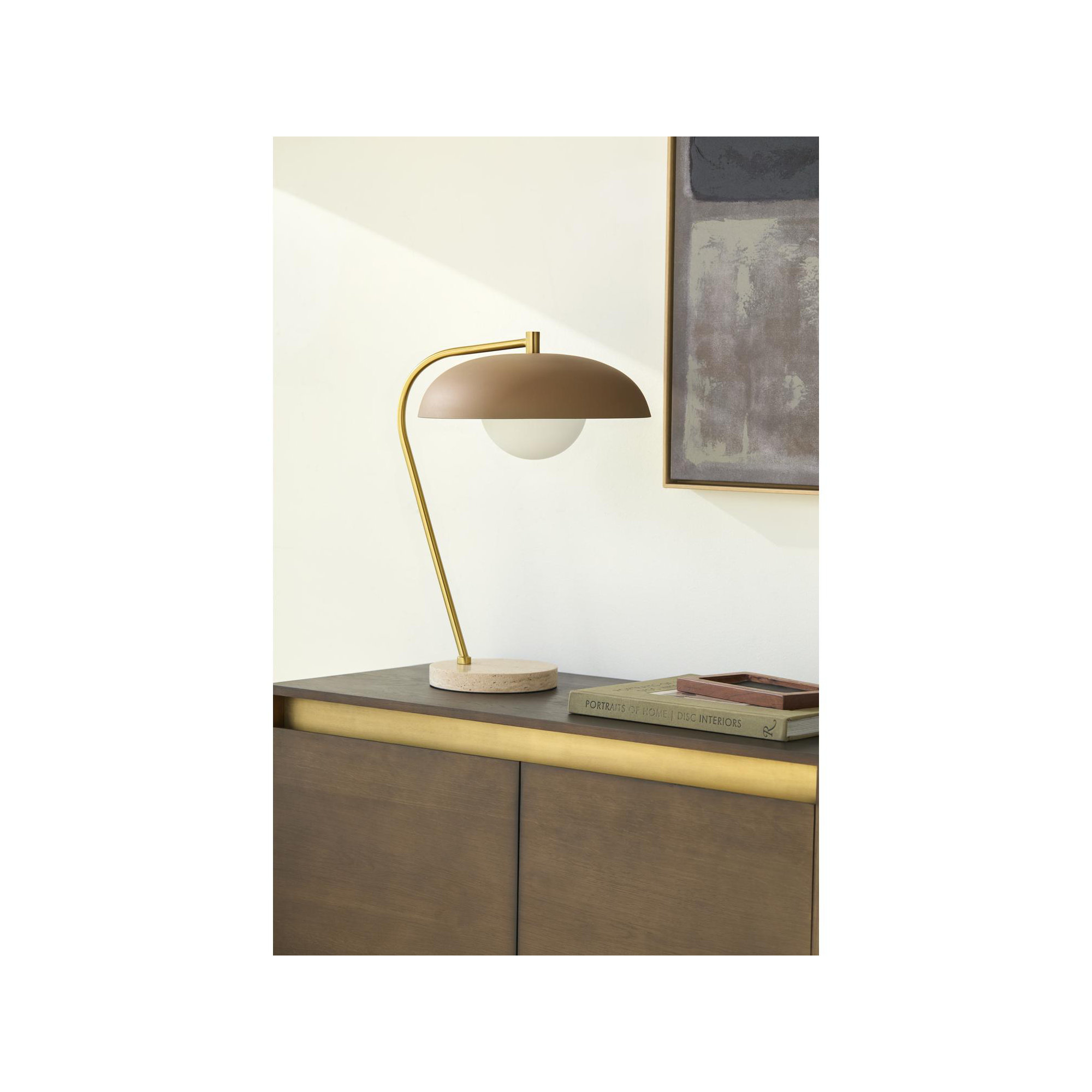 Farmington Table Lamp, Beige, Brown