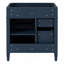 Meuble-lavabo de salle de bain de 30 po sans lavabo supérieur, armoire de rangement moderne avec 2 tiroirs et un tiroir rabattable (BASSIN INCLUS)-129387261-129387260