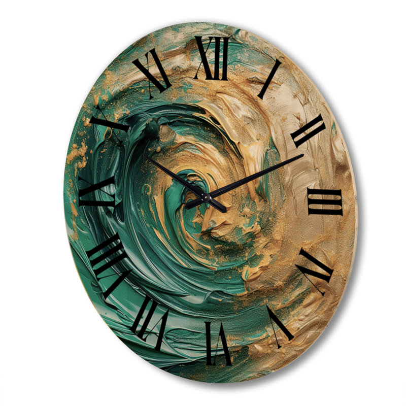 Horloge murale en bois massif Margulies, Très grand