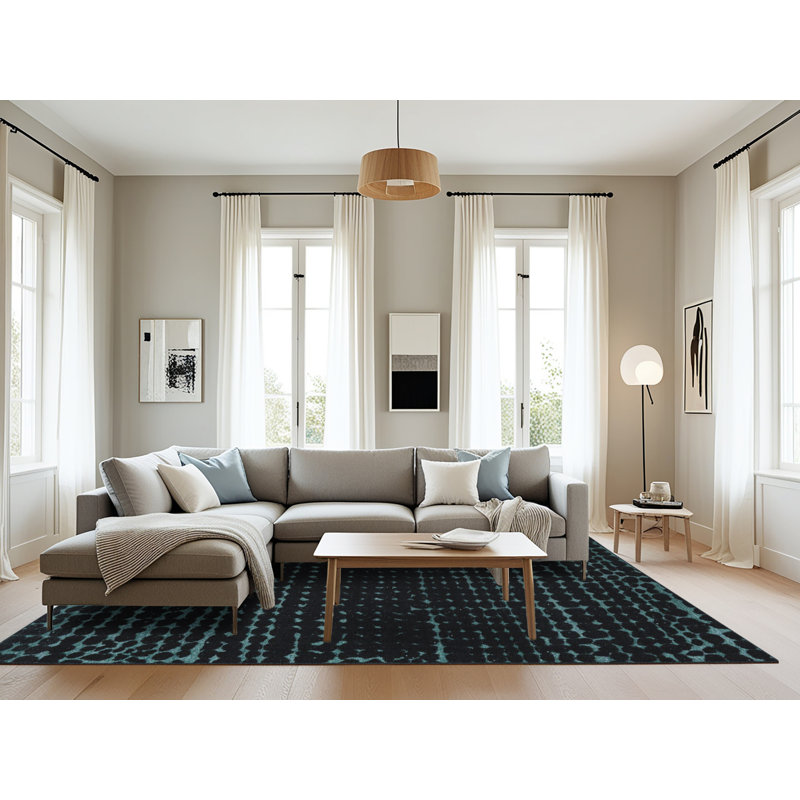 Tapis abstrait moderne 5099, Rectangle 8 pi x 12 pi