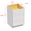 Armoire à 3 tiroirs à base de contreplaqué H 34,5 po Modern Shaker prête à assembler-103282959-99342855