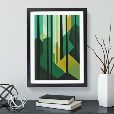 Modern Forest No.3 Abstract - Framed Print