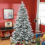 Arbre de Noël artificiel enneigé, assemblage facile, arbre de Noël articulé pour la maison, le bureau, les Fêtes-1688548559