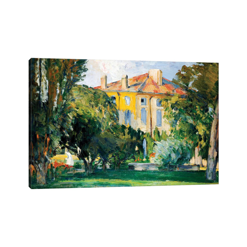 The House At Jas De Bouffan, 1882-85 by Paul Cezanne - Wrapped Canvas Print, 20.32 cm H x 30.48 cm W
