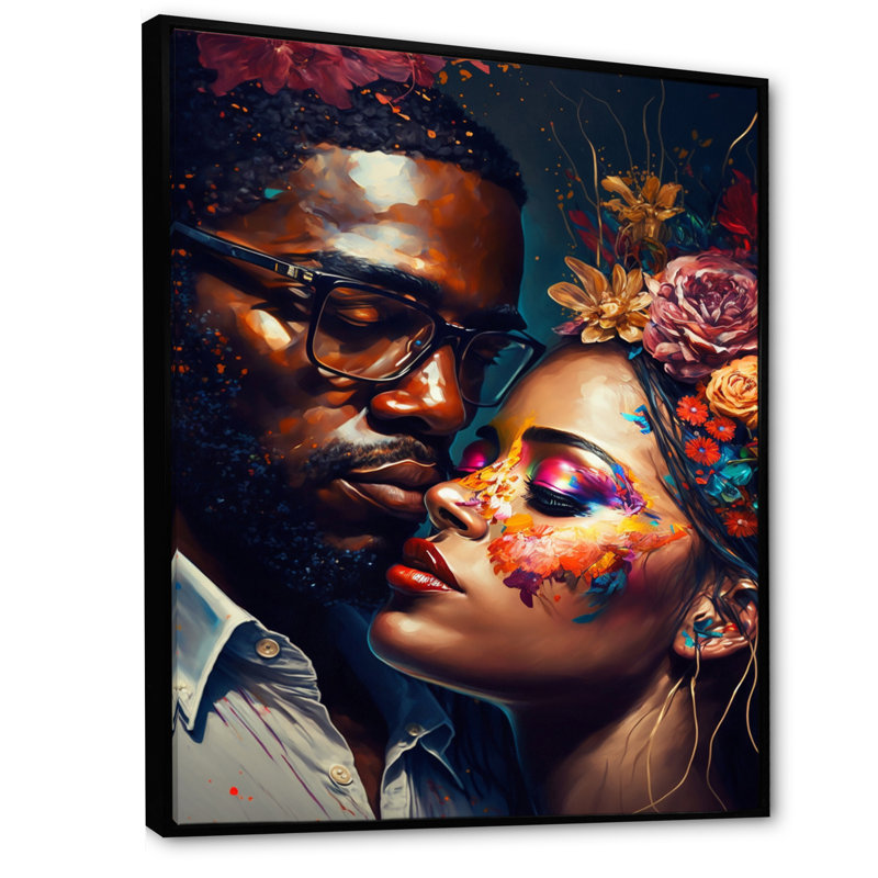 - Art mural traditionnel sur toile, H 20 po x l 12 po x P 1 po, Toile avec cadre flottant noir