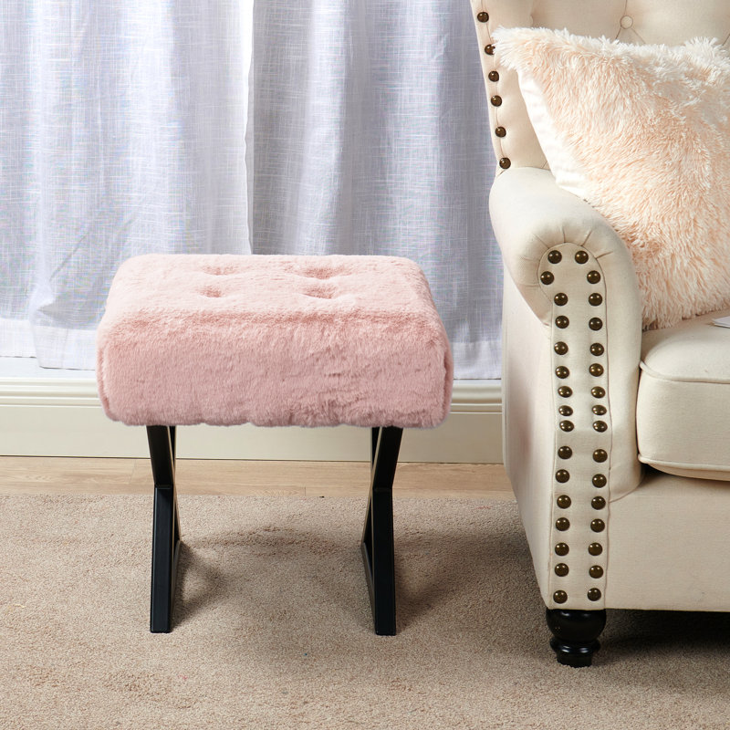 Repose-pieds standard large 19 po Kabria, Fumée rose