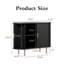 Buffet 39 po avec portes coulissantes et tablettes réglables-128981381-128981385