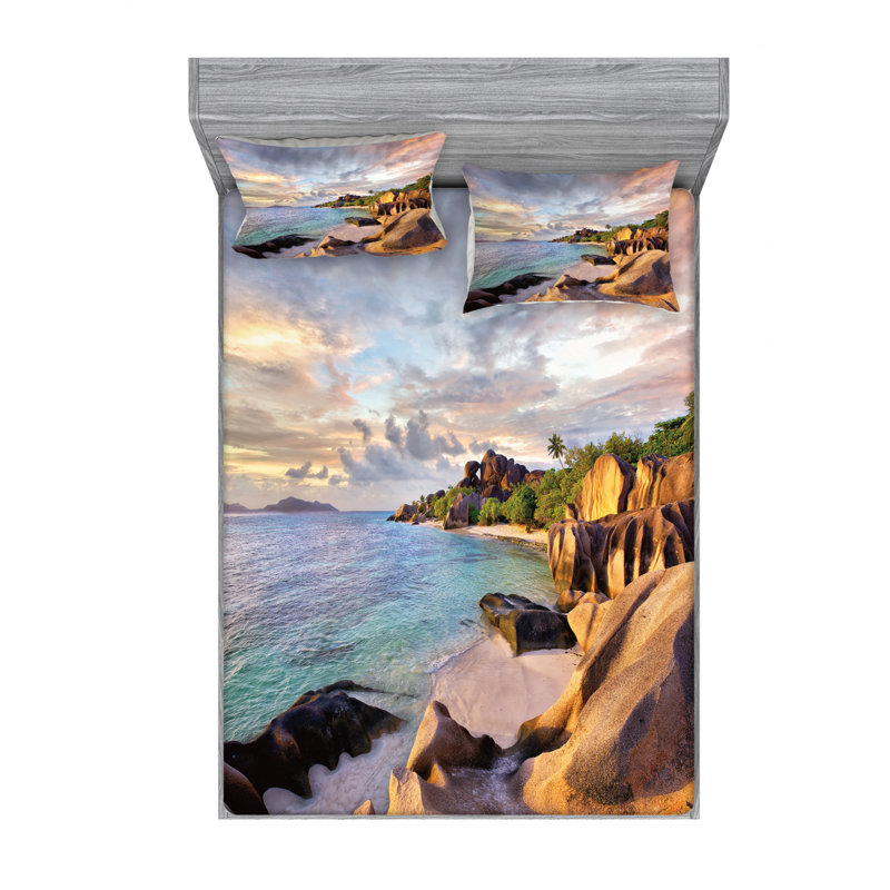 Microfiber Sheet Set, Full Sheet Set with Fitted Sheet