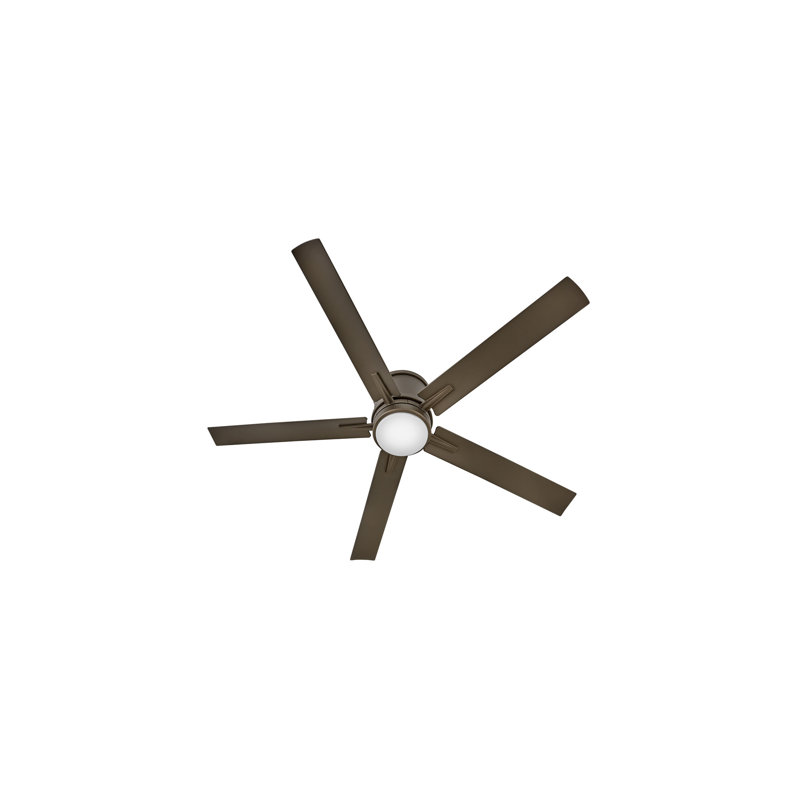 Vail Flush 52" Indoor/Outdoor Smart Ceiling Fan with Integrated LED + HIRO Remote, Metallic Matte Bronze