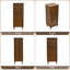 Armoire de rangement secrétaire avec bureau rabattable, 1 porte et tablette intérieure, brun noyer