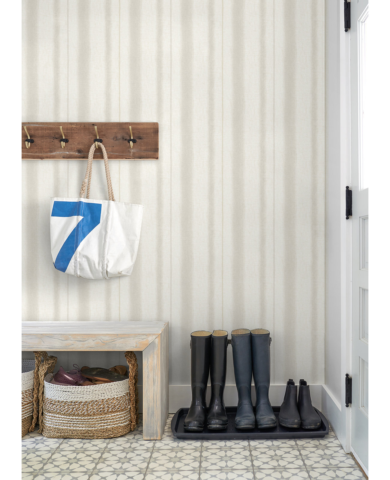 Carmelia Modern Unpasted Wallpaper, Gray