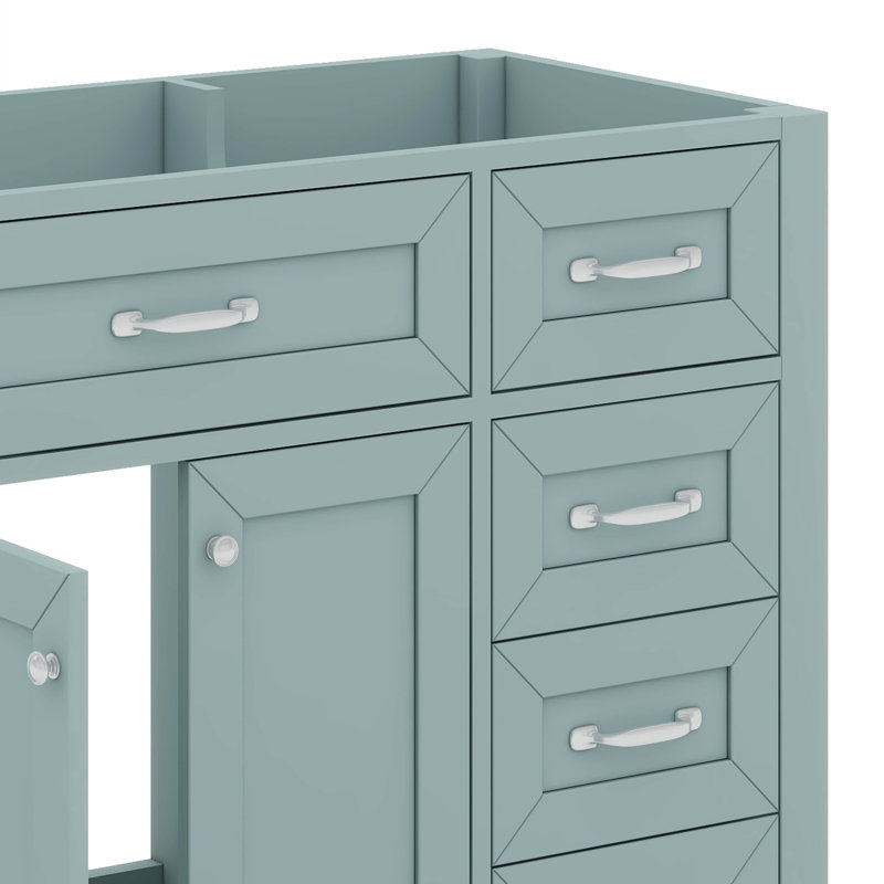 Meuble-lavabo 36 po sans lavabo, Vert
