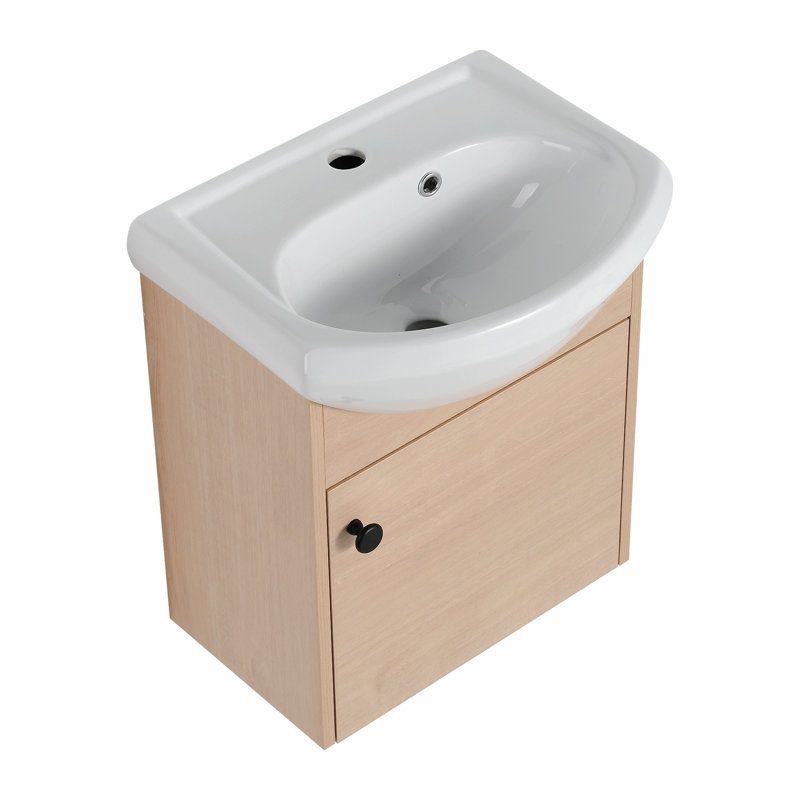 Ensemble de meuble-lavabo simple mural 18,1 po Kacia