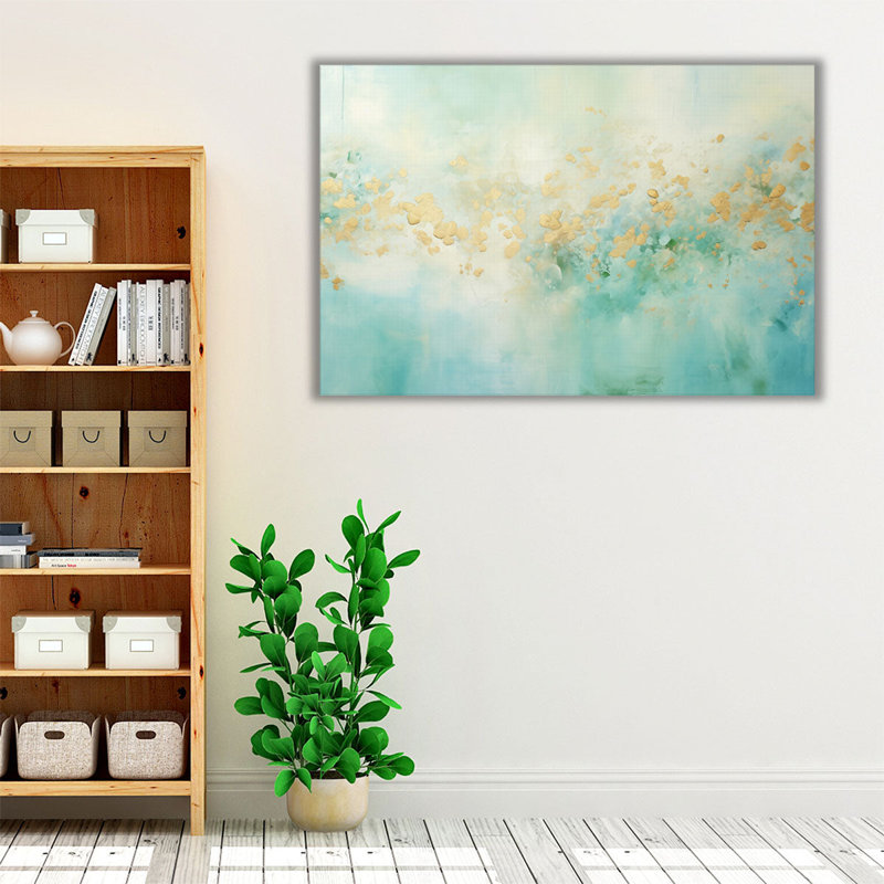 «Golden Aquamarine Rhapsody 2», H 20 po x l 30 po