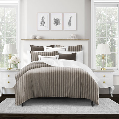 Ensemble de housse de couette en coton orange Parallel