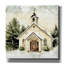 «Wall Church At Christmas 1» par Nicole DeCamp, art mural épique sur toile, 37 po x 37 po
