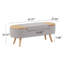 Banc de rangement rembourré avec repose-pieds Jurre-1451848875