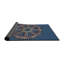 Tapis de surface bleu en acier à motifs-1611622916