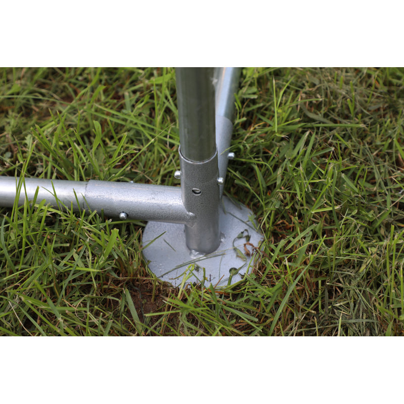 Cage à poules en métal Crellen, H 79 po x l 119 po x P 79 po