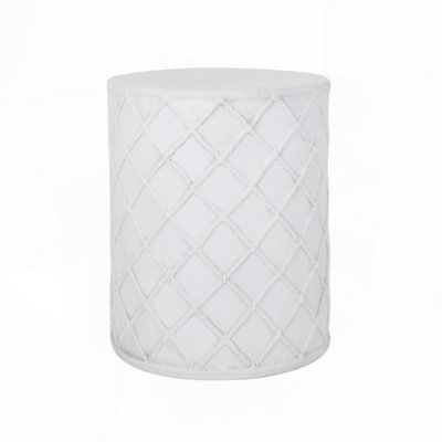 Patio Side Table With Round Top ,  Pillar Shape Base