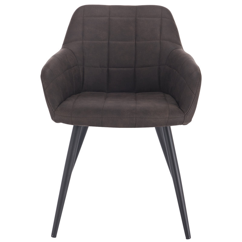 Pretor Upholstered Dining Chair, Dark Brown